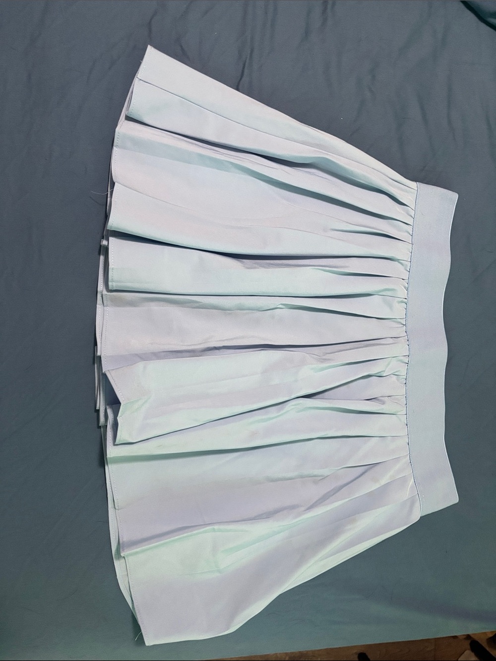Light Lavender Pleated Mini Skirt